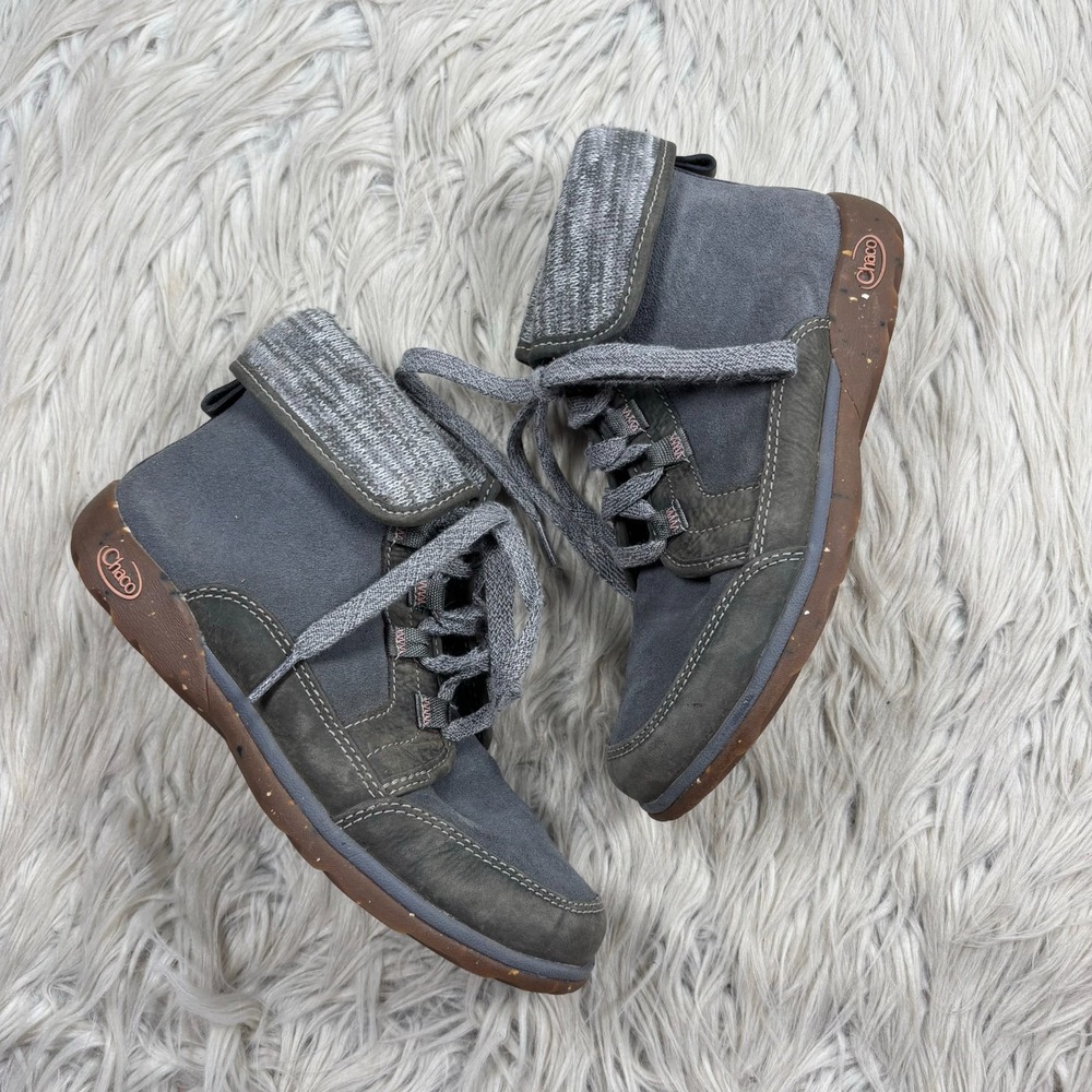 Chaco Women's 6.5 Gray Barbary Ankle Boots Hiking Gorpcore‎